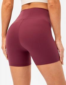 img 3 attached to Experience Ultimate Comfort With Lavento Women'S High Waisted Biker Shorts For Yoga And Workouts - 5" / 6" Inseam