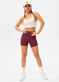 img 2 attached to Experience Ultimate Comfort With Lavento Women'S High Waisted Biker Shorts For Yoga And Workouts - 5" / 6" Inseam
