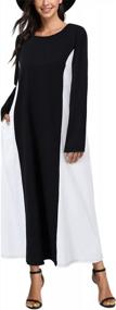 img 4 attached to Be The Center Of Attention With Celmia'S Latest Plus Size Maxi Dresses In Colorblock Style For Women 2021