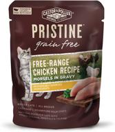 🐱 castor & pollux pristine grain free free-range chicken recipe morsels in gravy cat food 3oz (pack of 24): premium quality and flavor-packed for your feline friend logo