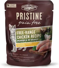 img 4 attached to 🐱 Castor & Pollux Pristine Grain Free Free-Range Chicken Recipe Morsels in Gravy Cat Food 3oz (Pack of 24): Premium Quality and Flavor-packed for Your Feline Friend