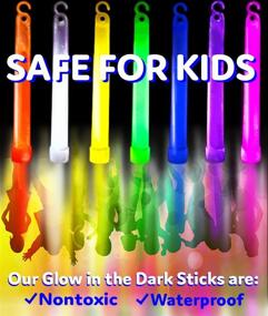 img 2 attached to Light Up Your Party: 25 Pack Of Waterproof Glow Sticks For Kids And Adults - Perfect Party Favors And Decorations