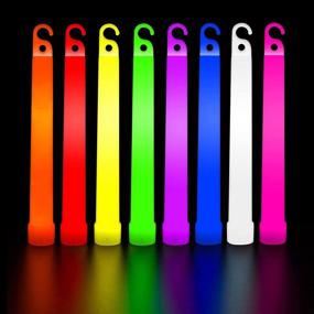 img 4 attached to Light Up Your Party: 25 Pack Of Waterproof Glow Sticks For Kids And Adults - Perfect Party Favors And Decorations