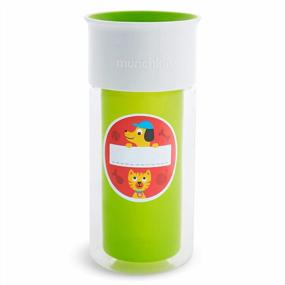img 2 attached to Customizable Munchkin Miracle 360 Insulated Sippy Cup - Ideal For On-The-Go Kids, 9Oz, Green