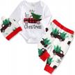 my first christmas gentleman outfit for infant baby boy - red plaid pants & hat clothes set logo