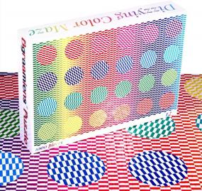 img 3 attached to Bgraamiens Puzzle-Головокружительный цветной лабиринт-1000 штук Творческий цвет и полосатая головоломка Цветная головоломка