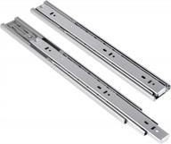 16 inch soft close ball bearing drawer slides - 1 pair of nickel finish side mount slides home hardware accessories, full extensions 3 fold logo