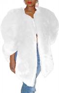 женская роскошная куртка-накидка из искусственного меха логотип