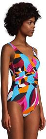 img 2 attached to 👙 Lands End Slender Swimsuit: Stylish, Regular Women's Clothing at Swimsuits & Cover Ups