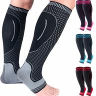 compression socks for plantar fasciitis: relieve pain, increase circulation & reduce swelling with hopeforth calf foot sleeves. logo