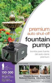 img 3 attached to Pennington Aquagarden, Premium Auto Shut-Off Fountain Pump, Suitable For Garden Fountains, Water Features, Aquaponics & Hydroponics, 150 - 300 Gallon, 5’6” Pumping Height
