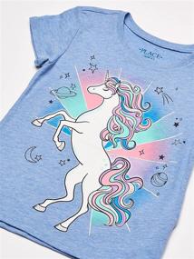 img 2 attached to 🦄 Unicorn Graphic T-Shirt for Girls at Children's Place - Tops, Tees, & Blouses