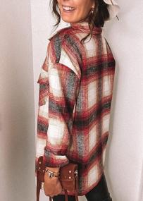 img 1 attached to Women'S 2023 Fall Fashion: PRETTYGARDEN Plaid Shacket Jacket Blouse