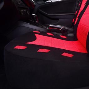 img 2 attached to Защитные чехлы для передних сидений автомобиля - высококачественный ковшовый стиль, подходящий для большинства автомобилей, внедорожников, грузовиков и фургонов