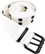 👗 eurosport premium canvas grommet belt: a stylish addition to women's accessories logo