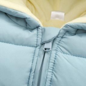 img 2 attached to Curipeer Baby Girls Boys Snowsuits Infant Winter Romper Hooded Winter Coat Jumpsuit 9-24 Months