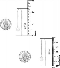 img 2 attached to Серьги LeCalla из стерлингового серебра 925 пробы: легкие и элегантные капли для женщин, подростков и девочек