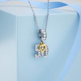 img 2 attached to DALARAN Letter Charm For Pandora Bracelets - Perfect Birthday Gift For Women, Celebrate 21St, 30Th, 40Th And 50Th With Style And Elegance