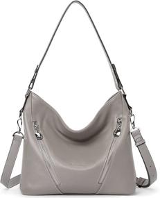 img 4 attached to 👜 BOSTANTEN Leather Handbag - Designer Shoulder Bags & Matching Wallets for Women at Hobo Bags