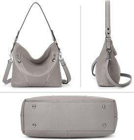 img 2 attached to 👜 BOSTANTEN Leather Handbag - Designer Shoulder Bags & Matching Wallets for Women at Hobo Bags