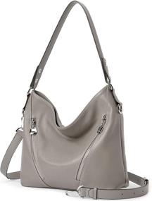 img 3 attached to 👜 BOSTANTEN Leather Handbag - Designer Shoulder Bags & Matching Wallets for Women at Hobo Bags