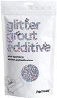 silver holographic stars glitter grout tile additive 100g - easy to use for tiles, bathroom, wet room & kitchen logo