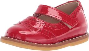 img 4 attached to Elephantito Girls Patent Medium Toddler Girls' Shoes : Flats