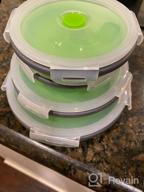 img 1 attached to Reusable Collapsible Food Storage Containers With Airtight Lids - Set Of 4 review by Matt Buchanan