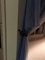 img 1 attached to TEJATAN - Curtain Holdbacks For Draperies – Color - Black, Set Of 2 (1 Pair) (Can Also Be Known As - Curtain Hooks For Wall, Curtain Holdback, Curtain Ties, Tie Backs For Curtains, Pullbacks) review by Karina Miller