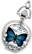 stylish and timeless: lancardo women's butterfly pocket watch necklace - a perfect gift for mom logo