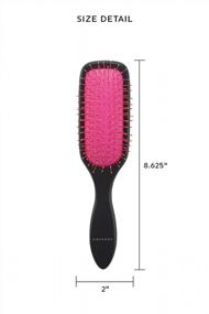 img 3 attached to Designer Sculpt Paddle Hair Brush With Copper Bristles For All Hair Types - Long Hairbrush For Thick, Thin, Curly, Straight, And Wavy Hair By Cricket Copper Clean