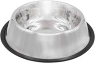 fuzzy puppy pet products non-tip dish: enhanced with rubber base for stability logo