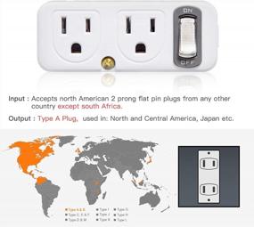 img 2 attached to SYCON 4 Outlet Wall Extender AC Adapter With Night Light, 2-Prong Mini Indoor Wall Tap Power Outlet Extender Plug