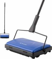 yocada carpet sweeper cleaner для домашнего офиса низкие ковры коврики подшерсток ковры pet волосы пыль обрывки бумаги мелкий мусор чистка щеткой темно-синий логотип