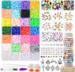dulzod 7200pcs colorful polymer clay beads kit with multiple jewelry-making accessories logo