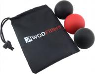 набор мячей для лакросса mobility от wodfitters - включает бесплатное руководство по обучению мобильности и сумку для переноски логотип