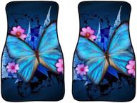 baxinh butterfly printed non slip interior logo