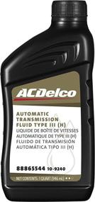img 3 attached to 🛢️ ACDelco Gold 10-9240 Type III (H) ATF - Premium 1 Quart Automatic Transmission Fluid