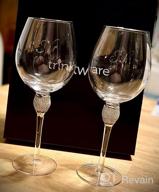 img 1 attached to Trinkware Wedding Wine Glass - Mr And Mrs Wine Glass With Silver Rim - Wedding Gift For Couple - Rhinestone Diamond Studded Bride And Groom Glass - Wedding Gift For Bride - Mr And Mrs Gift Set Of 2 review by Paul Randall