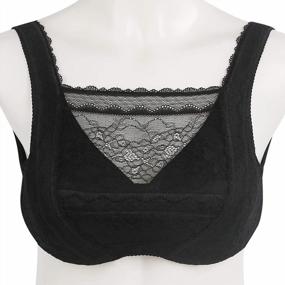 img 3 attached to Vollence Mastectomy Bra: Comfortably Fit Your Silicone Breast Forms & Prosthesis In The Pocket Bra!