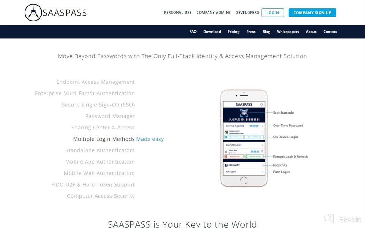 img 1 attached to SAASPASS review by Troy Robinson