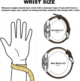 img 2 attached to High-Quality WOCCI Genuine Leather Watch Bands For Both Men And Women In Various Sizes