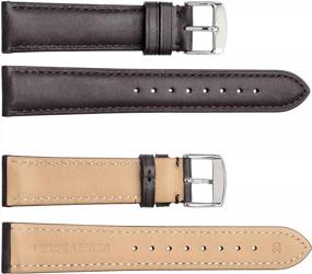 img 3 attached to High-Quality WOCCI Genuine Leather Watch Bands For Both Men And Women In Various Sizes