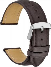 img 4 attached to High-Quality WOCCI Genuine Leather Watch Bands For Both Men And Women In Various Sizes