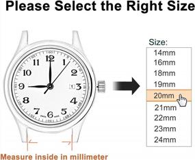 img 1 attached to High-Quality WOCCI Genuine Leather Watch Bands For Both Men And Women In Various Sizes