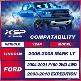 img 3 attached to 🔧 KSP 3-Inch Level Lift Kits for Ford F150 2004-2022, 3-Inch Front Leveling Lift Kits: Compatible with Ford Expedition 2003-2018, Lincoln Mark LT 2005-2008. Aluminum Forged Strut Spacer to Raise the Truck by 3 Inches (Package of 2)