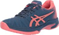 👟 asics solution speed white fiery women's shoes - perfect for athletic performance logo