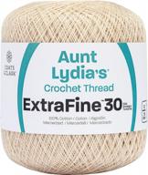🧶 coats crochet aunt lydia's extra fine size 30 cotton thread - natural shade 180-226 logo