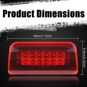 img 3 attached to High-Quality Third Brake Light: Perfect Fit for 1994-2004 Chevy s10 🚨 S-10 GMC Sonoma Regular Cab or Crew Cab, Red Housing & Light