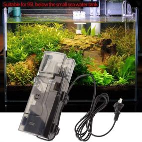 img 2 attached to 🐠 TOPINCN 3.5W Aquarium Protein Skimmer: Removable, Low Noise, Saltwater Filter with Suction Cups